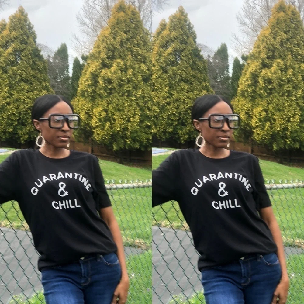 Quarantine & Chill Tee🎉HP🎉 - Picture 2 of 2